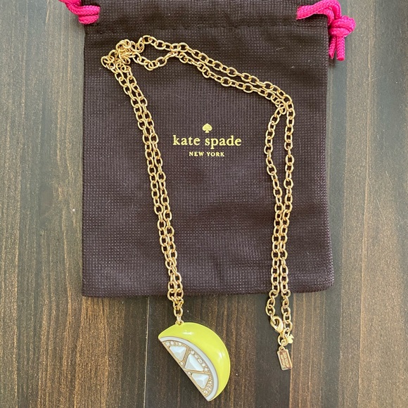 Kate Spade Lemon Pendant Necklace 